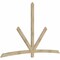 Ekena Millwork Alberta Rough Sawn Timber Gable Bracket, Douglas Fir, 108"W x 68"H x 2"D x 4"F, 15/12 Pitch GBW108X68X0204ALB00RDF - alternate 4